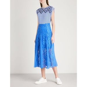 {Sandro} Electricity blue pleated skirt